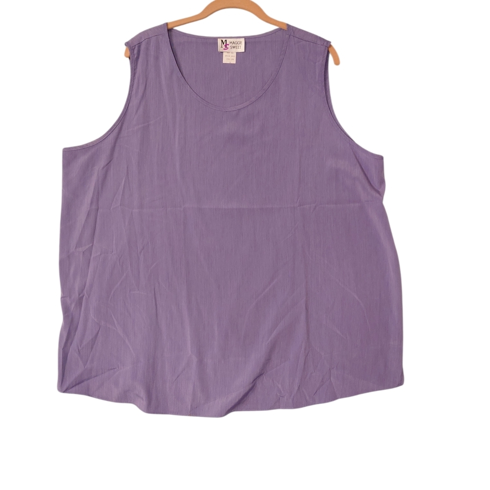 Maggie Sweet Elegant Lavender Sleeveless Top